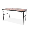 Skladací kempingový stolík 120 x 60 x 37/66 cm AGA MR6122 - hnedý