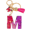 Kľúčenka Abeceda M/Ružová/Motýľ