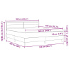 vidaXL Box Spring posteľ s matracom tmavohnedá 160x200 cm textília - Sivá - 291537-308283