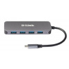 D-Link D-Link DUB-2340 USB-C to 4-Port USB 3.0 Hub with Power Delivery