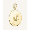 Rosefield prívesok zlatej farby Zodiakálna minca Panna