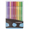 Stabilo: Pen 68 ColorParade 20 dielny set v otvárateľnom svetlo-modrom zásobníku