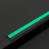 Protišmyková schodová lišta, Aluminium m2, luminiscenčný pruh, dĺžka 610 mm, typ A