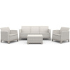 Keter SCANDI FORMA 3 SEATERS SET - Pebble grey/Soft biege