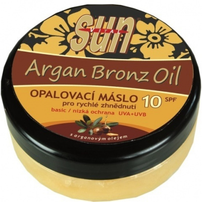 Vivaco Opaľovacie maslo s arganovým olejom pre rýchle zhnednutie SPF10 200ml