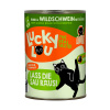Lucky Lou Adult 6 x 400 g - hovädzie a diviak
