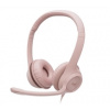 Logitech - H390 Wired Headset - pink