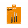 Fiskars 1065600 Essential sada na loupání - nůž loupací, nůž okrajovací, škrabka na zeleninu