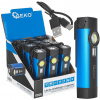 GEKO Multifunkčná baterka s magnetom + UV LED COB 5W 2000mAh 300lm IP54 - kartón s displejom (12/96)