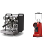 Rocket Espresso Mozzafiato FAST V, black + Eureka Helios 65, ferrari red