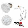 HIBRIGHT BASIC LED lampa na všetky rastliny, 6W, dvojramenná, fialová