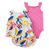 CARTERS CARTER'S Set 3dielny body na ramienka, tielko, nohavičky Multi Floral dievča NB