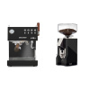 Ascaso Steel DUO PID PLUS, Black&Wood + Eureka Mignon Silenzio 55, CR black