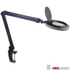 NEWBRAND® Lupa s osvětlením, 80× SMD LED, 8 W, 120 mm / 5 dpt (×2,25), černá