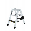Schodový stojatý rebrík z hliníka, zaťaženie do 250 kg, odolnosť proti šmyku R 13, 2 x 3 schod.