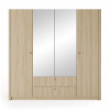 LAS Šatníková skriňa so zrkadlom Viki A - dub barista
