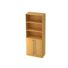 Kancelársky regál, na spisy/zakladače, podstavec, 800 x 420 x 2004 mm, buk/bukové drevo