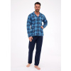 Pánske bavlnené pyžamo Cornette 114/82 M tmavo modrá