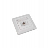 Solarix Eth.Zás. CAT6 STP 1 x RJ45 pod omítku bílá SX9-1-6-STP-WH (23100098)