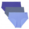 Under Armour Pure Stretch No Show Hipster 3 Pack - Celeste/Gravel/Starlight M