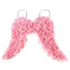 Anjelské krídla - závesná dekorácia z peria, farba ružová