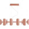 Závesná lampa viacramenná Apolin, zhasnutá ružová