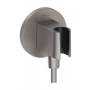 Hansgrohe Podomítkový vývod FixFit S se zpětným ventilem kartáčovaný černý chrom 26888340
