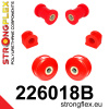 226018B: Front suspension bush kit 21mm New type 4 x 221084 Red