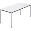 Obdĺžnikový stôl, štvorhranná rúrka pochrómovaná ,š x h 1600 x 800 mm