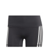 adidas 3-Stripes Short Tights Womens Black/White XS (4-6)