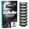 Gillette Mach3 Charcoal 8 ks 8 náhradných hlavíc
