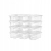 Artenat Úložný box Rose (súprava 12 ks), 35 cm, biela