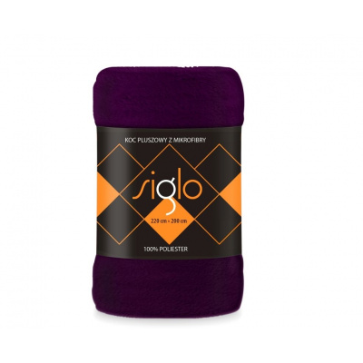 Faro deka mikroplyš super soft fialová Polyester 220/200