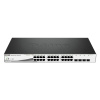 D-Link DGS-1210-28MP sieťový prepínač Riadený L2 Gigabit Ethernet (10/100/1000) Podpora napájania cez Ethernet (PoE) 1U Čierna, Šedá (DGS-1210-28MP)