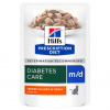 Hill's PD Cat M/D Diabetes Chicken kaps. 12x85g