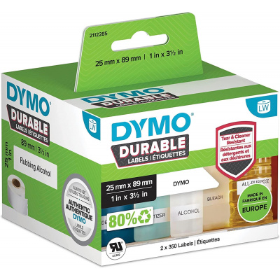 DYMO LabelWriter High Performance Labels 25 x 89 mm 2 rolky po 350 štítkoch