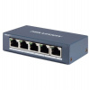HIKVISION switch DS-3E0505-E/ 5x port/ 10/100/1000 Mbps RJ45 ports/ 10 Gbps/ napájení 5 VDC, 1 A (301801287)