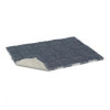 Vetbed protiskluz / Drybed modrošedý skládaný vzor, vlas 30 mm 75 x 59cm