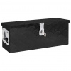 vidaXL Úložný box čierny 60x23,5x23 cm hliník
