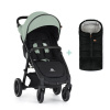 PETITE&MARS Športový kočík Street2 RWS Black Iron Green + PETITE&MARS fusak Jibot