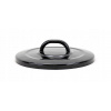 SMALTOVANÁ POKRÝVKA NA HRNIEC ČIERNA S RÚČKOU BELIS ŠTANDARD 20CM