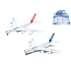 Lietadlo dopravné 14cm kov spätný chod 2farby 6ks v DBX