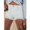 Dámske biele rifľové kraťasy Popglam