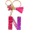 Kľúčenka Abeceda N/Ružová/Motýľ