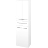 Dreja Vysoká skriňa s košom na bielizeň DOS SVD3ZK 50 - M01 Biela mat / Úchytka T02 / M01 Biela mat