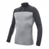 Triko dlouhé pánské SENSOR MERINO BOLD rolák zip šedé L