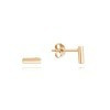 MINET JMAN0196RE00 - MINET Minimalistické Rose gold stříbrné náušnice TYČKY