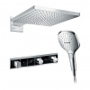 Hansgrohe RainSelect SET, čierna - chróm