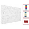 Magnetické dosky Allboards White Brick 90x60 cm (Biela tehlová doska pre turistické magnety)
