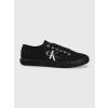 Calvin Klein pánske čierne plátené tenisky ESSENTIAL VULCANIZED 1 YM0YM00306 42